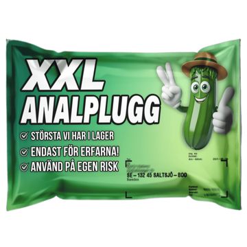 Skämtbrev XXL Analplugg