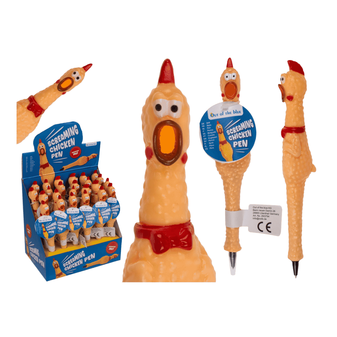 Screaming Chicken Pen – Rolig penna